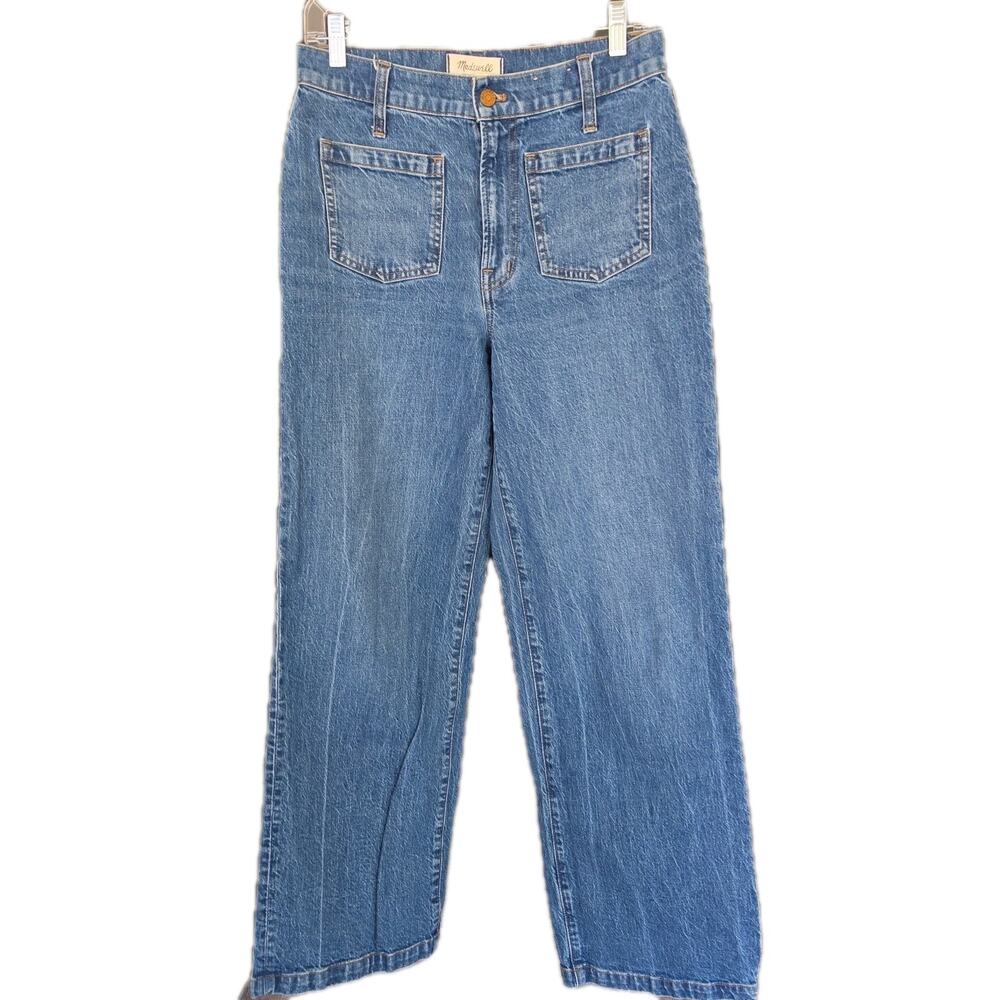 Madewell Blue Jeans The Perfect Vintage Wide Leg High Rise Women’s Size 28